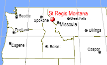 St Regis Montana Map Northwest US